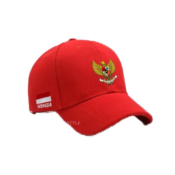 TOPPI BASEBALL BORDIR,TOPI UNISEX GARUDA,BORDI LAMBANG GARUDA.