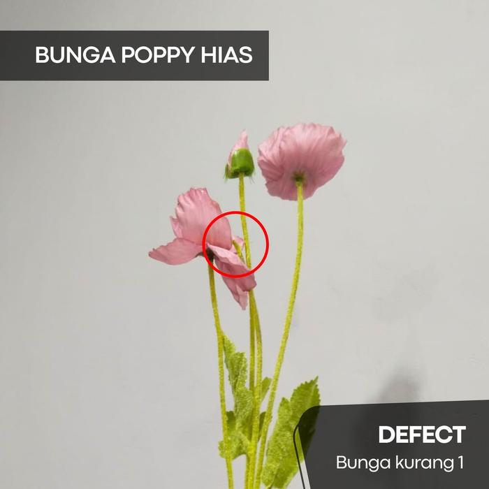 DEFFECT Artificial Flower Bunga Plastik Imitasi Palsu Dekorasi Rumah Backdrop Pelaminan Wedding Deco