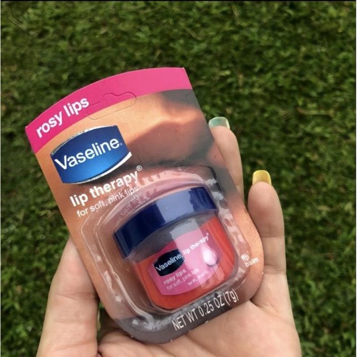 Vaseline Lip Therapy Rose Lips / Pelembab Bibir / Vaseline Lip Therapy 7gr Original
