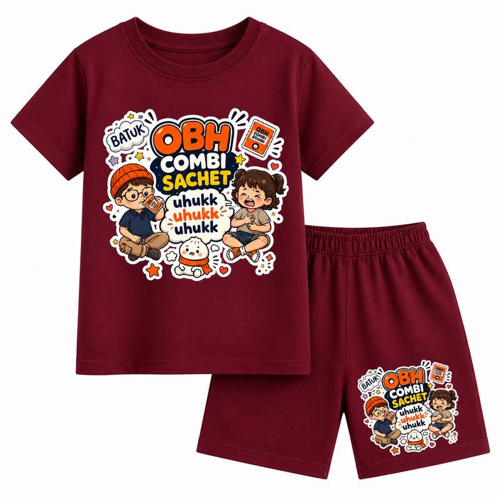 Kaos Setelan obh combi sachet UMUR 2-13TAHUN