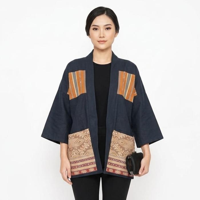 OUTER TENUN KOMBINASI OK 151 KATUN, TENUN SIKKA DAN TENUN PAHIKUNG SUMBA TIMUR ALL SIZE UNISEX