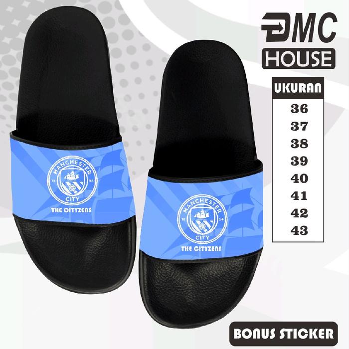 Sandal Slop Slip On Bola City Anak Anak Dan Dewasa Man Manchester