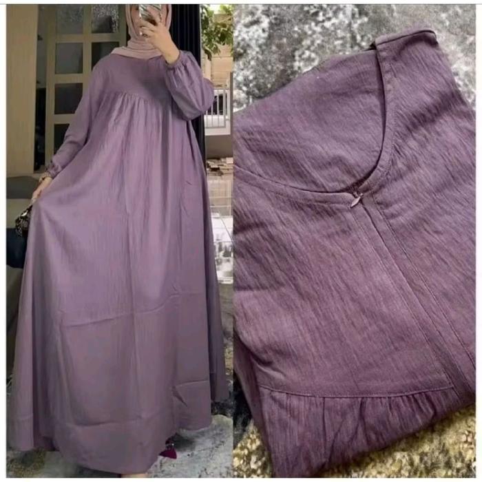 MODEL BAJU GAMIS YANG LAGI TREND SEKARANG / GAMIS CRINKLE WANITA MODEL BARU / GAMIS EL.. Muslim