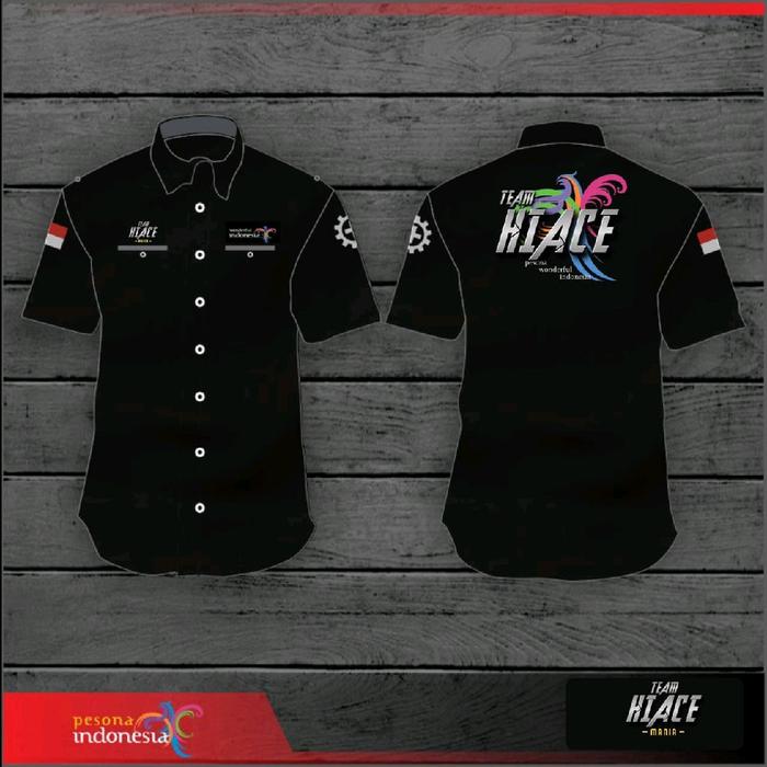 KEMEJA TEAM HIACE KEREN BAGUS WONDERFUL INDONESIA