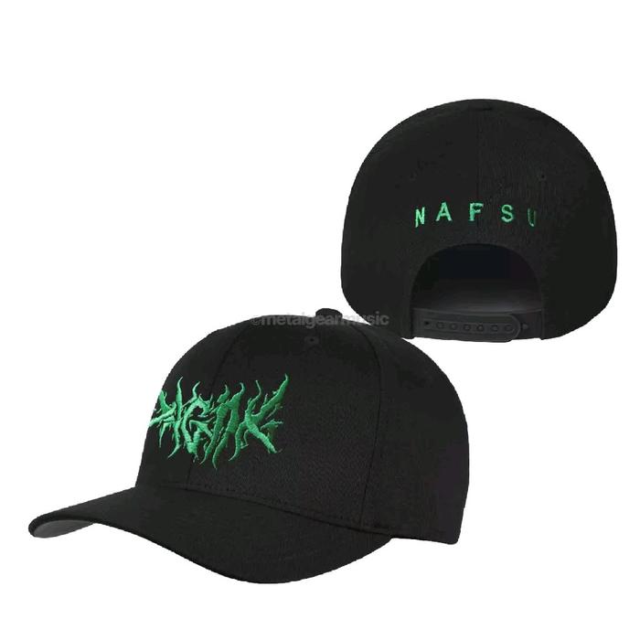 DAGING - NAFSU LOGO GREEN / BASEBALL CAP / TOPI BAND DISTRO ORIGINAL