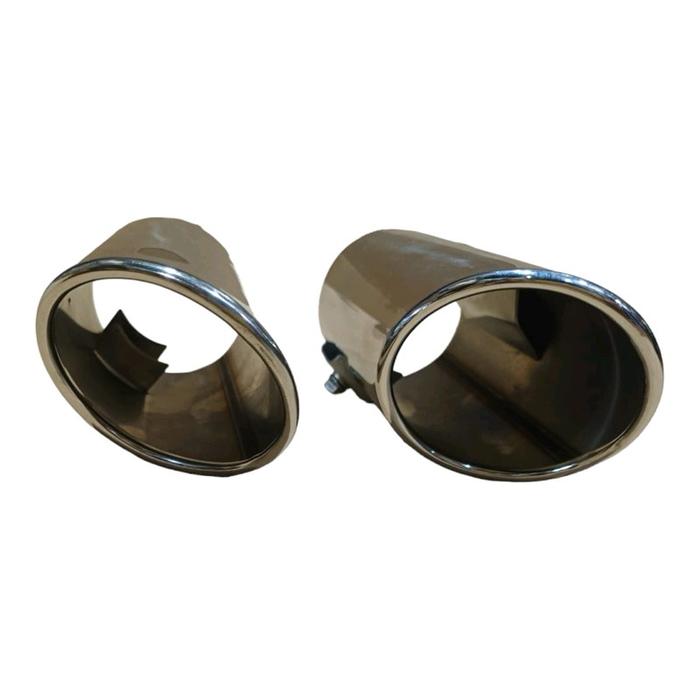 MUFFLER/Buntut Knalpot Model Miring Buntut Knalpot Honda Brio/Mobilio/jazz/freed variasi knalpot chr