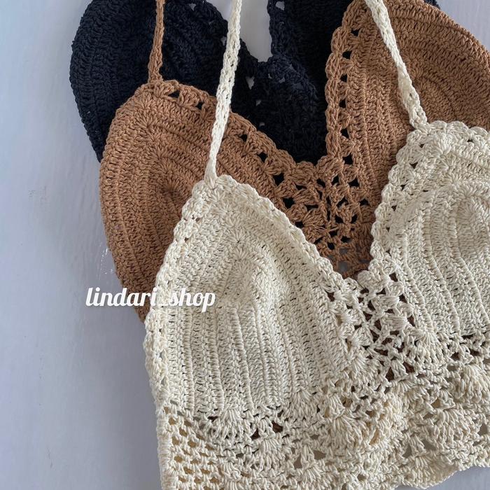 Tanktop Rajutan // Tanktop Rajut Wanita // Tanktop Pantai