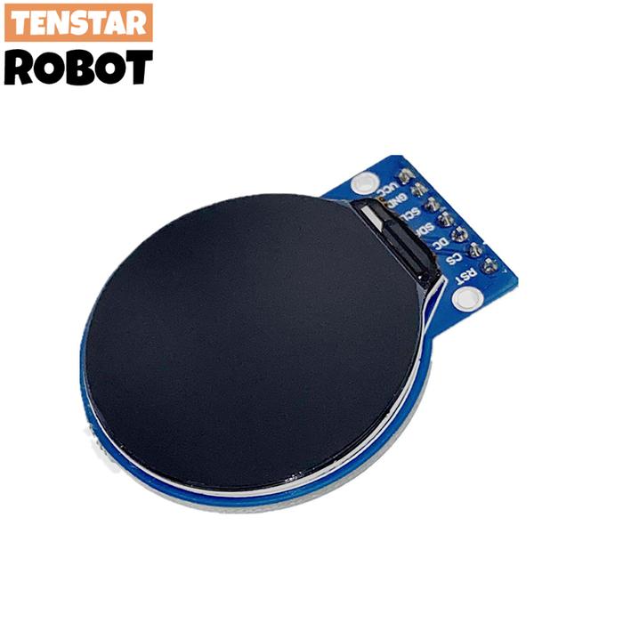 Layar TFT 1.28 Inci Modul LCD Bulat RGB 240*240 GC9A01 Driver 4 Kawat