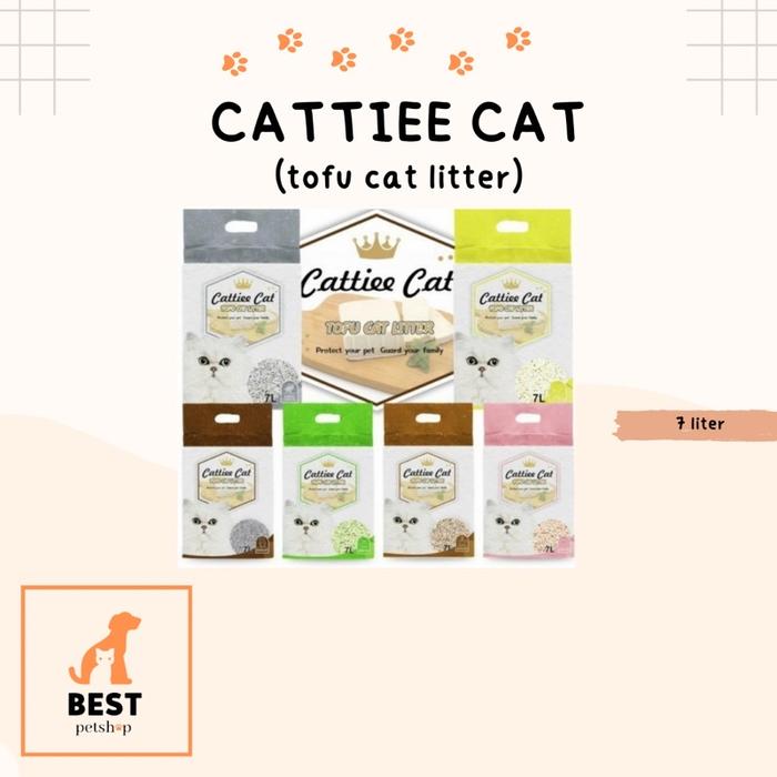 tofu cat litter pasir tofu cattiee cat 7L