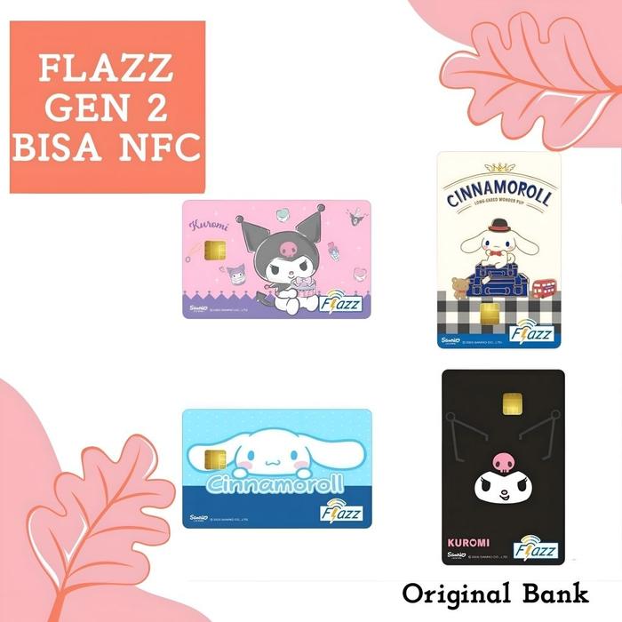 Kartu Flazz BCA GEN 2 Kuromi Cinnamoroll/ BCA Flazz/ Flazz Gen 2/ BCA Flazz gen 2/ Flazz gen 3/ E-to
