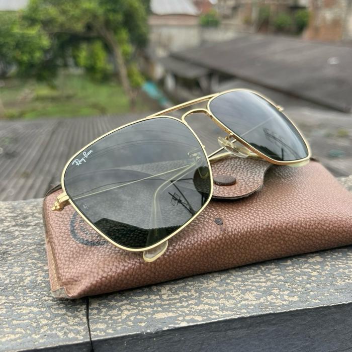 Rayban aviator B&L usa caravan  size 58m kondisi mulus rare item bausch&lomb Ferame arista glod Eyew