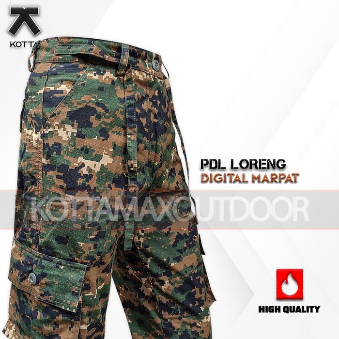 CELANA PDL LORENG DIGITAL MARPAT - CELANA CARGO PANJANG LORENG MARPAT - CELANA CARGO LORENG MARPAT U