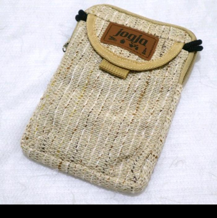Tas Dompet hp bahan goni khas Yogyakarta/ oleh2 Jogja