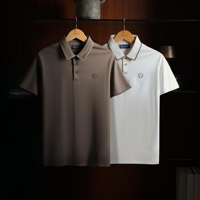 RUCAS TAILOR POLO SHIRT DARK BROWN