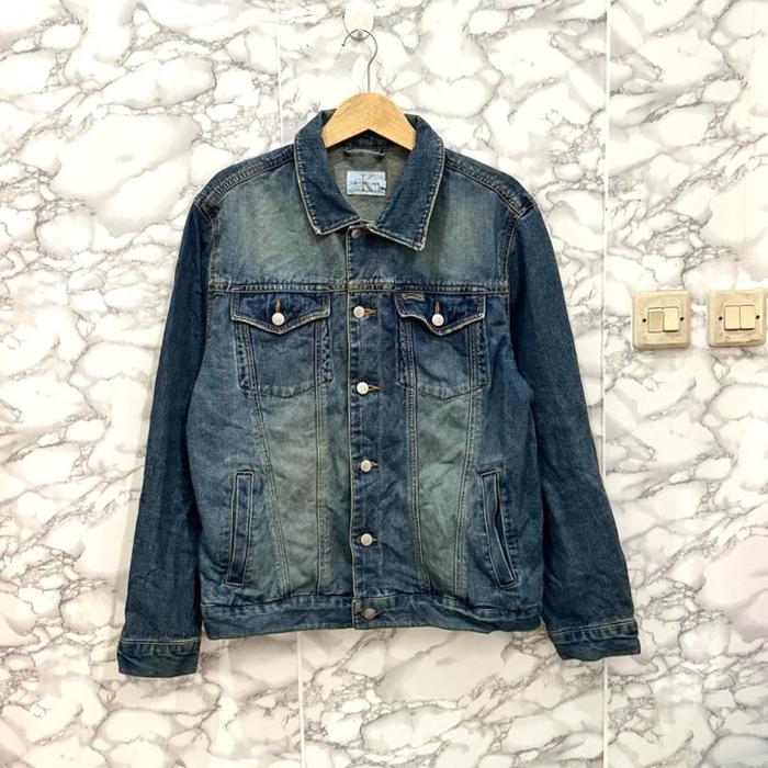 Jaket jeans calvin klein uniqlo