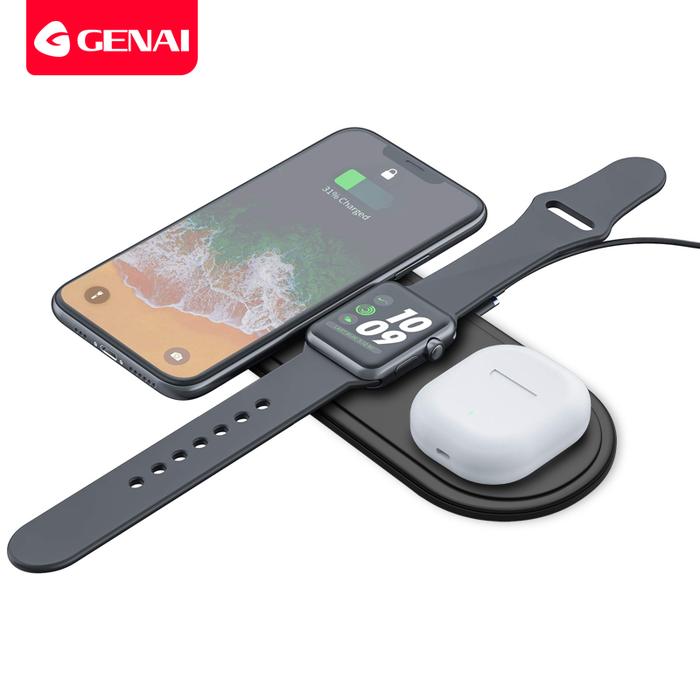 Genai 3 in 1 Wireless Charger For iPhone Samsung Huawei Xiaomi Fast