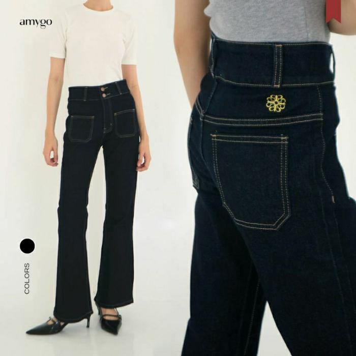 Amygo Store - The Petite Jeans | Jeans Wanita | Denim Wanita | Flare Jeans