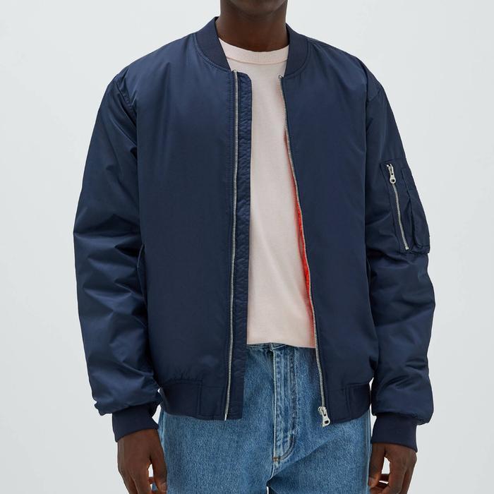 Jaket Bomber Pull And Bear Basic Original Store
