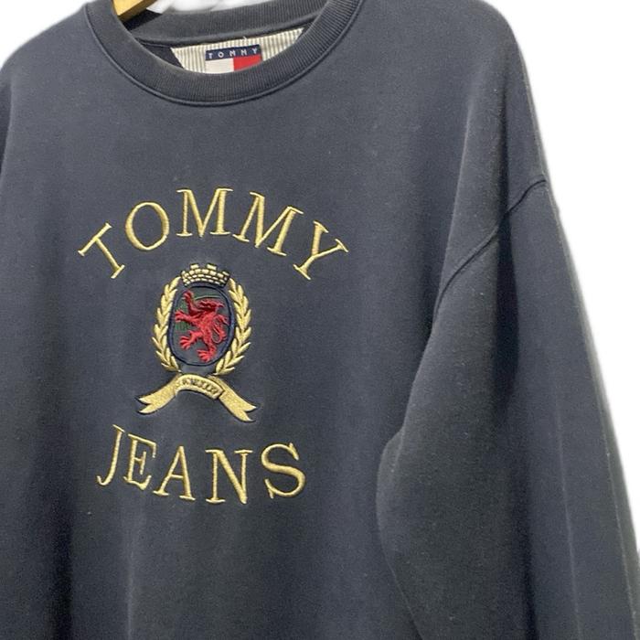 CREWNECK TOMMY JEANS BERBAHAN BABY TERRY Lembut Nyaman Pria Wanita Sweater Unisex