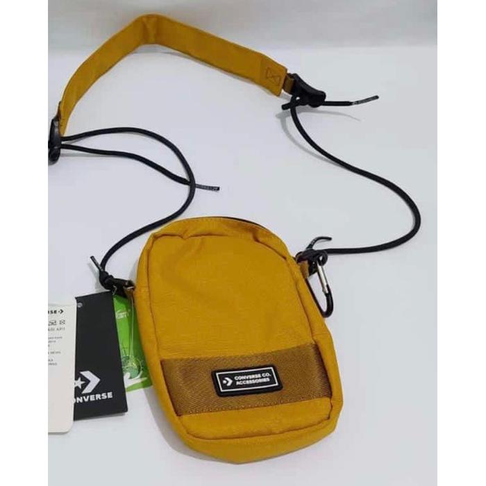 Original Tas Slempang Converse Kuning Kunyit 18Cmx12Cm Original