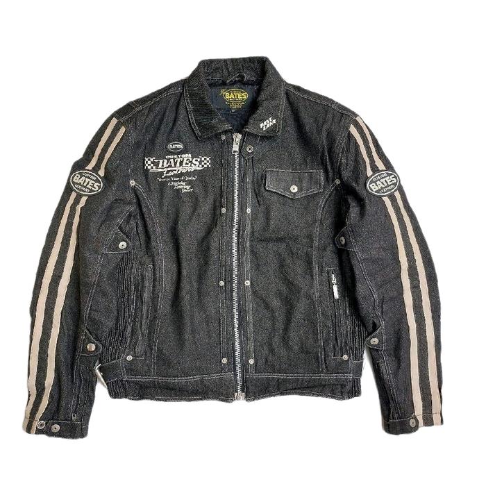 BATES Denim Biker Jacket Touring Riding Jaket Motor