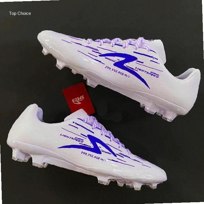 Sepatu Bola Specs Lightspeed Reborn Putih Biru Dazzling Accelerator Boots | Kekinian
