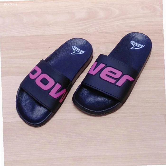 Sandal Sport Wanita Bata Power Black Kulit Sintetis | Kekinian