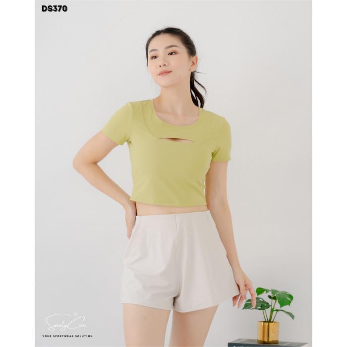 Sweatycore - Baju yoga wanita baju olahraga wanita baju gym wanita atasan olahraga wanita DS370