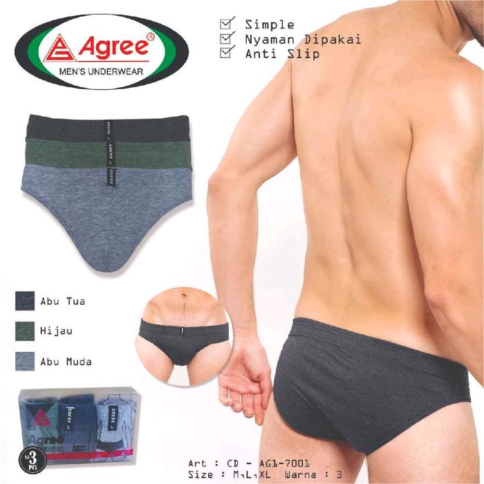 CD Agree 7001 || Agree Celana Dalam Pria Anti Slip
