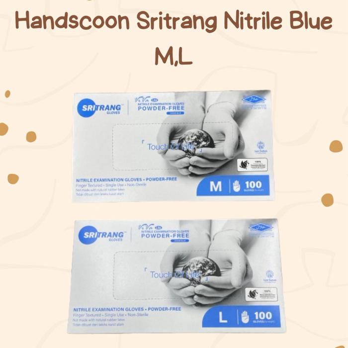 Handscoon Nitrile Sritrang Blue