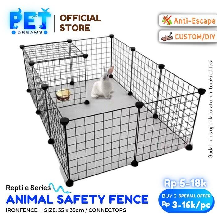 DIY PANEL PAGAR BESI 35x35 DIY CAT DOG RABBIT FENCE PET CAGE KANDANG KELINCI ANJING KUCING HEWAN KON
