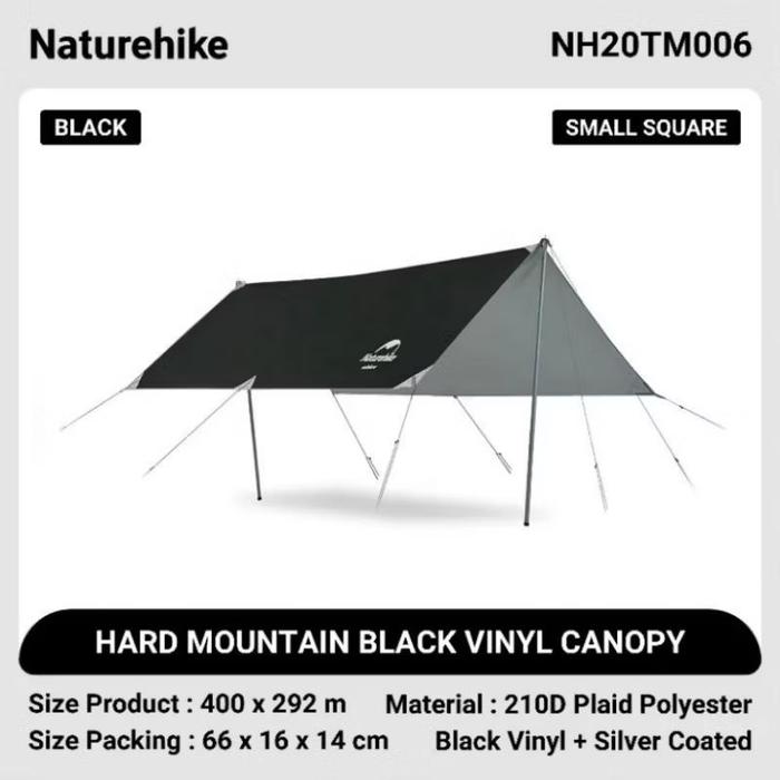 FLYSHEET NATUREHIKE NH20TM006 400x292cm HARD MOUNTAIN SQUARE HEXAGONAL SUN SHELTER CAMPING GLAMPING 