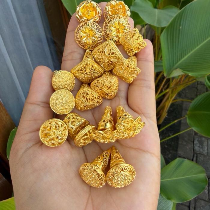 Subeng Alpaka Bali Lapis Emas