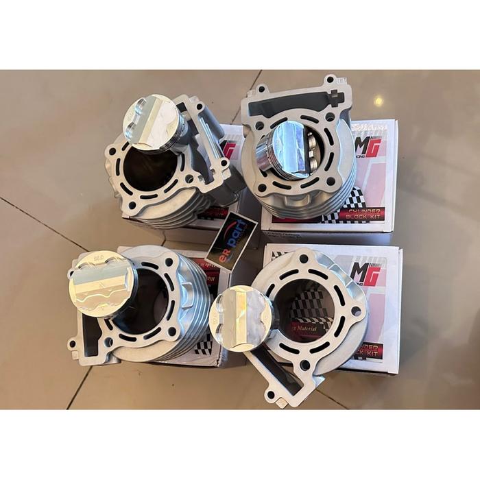GOSEND BLOK CERAMIC MX VIXION MX KING 62 63 65 66 68 MG RACING NEW MODEL SIRIP CERAMIC PISTON FJN FO