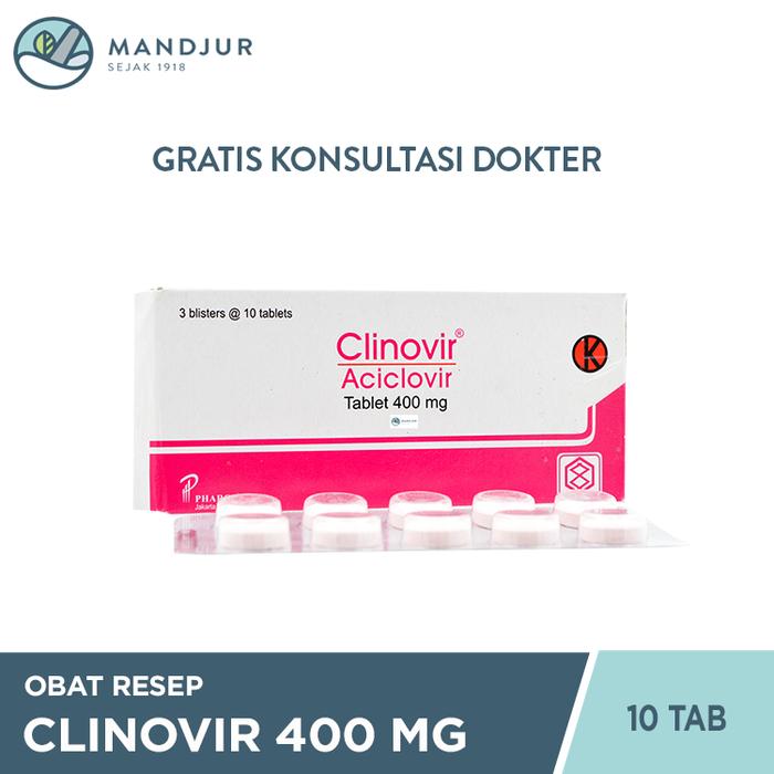 Clinovir 400 mg Strip 10 Tablet