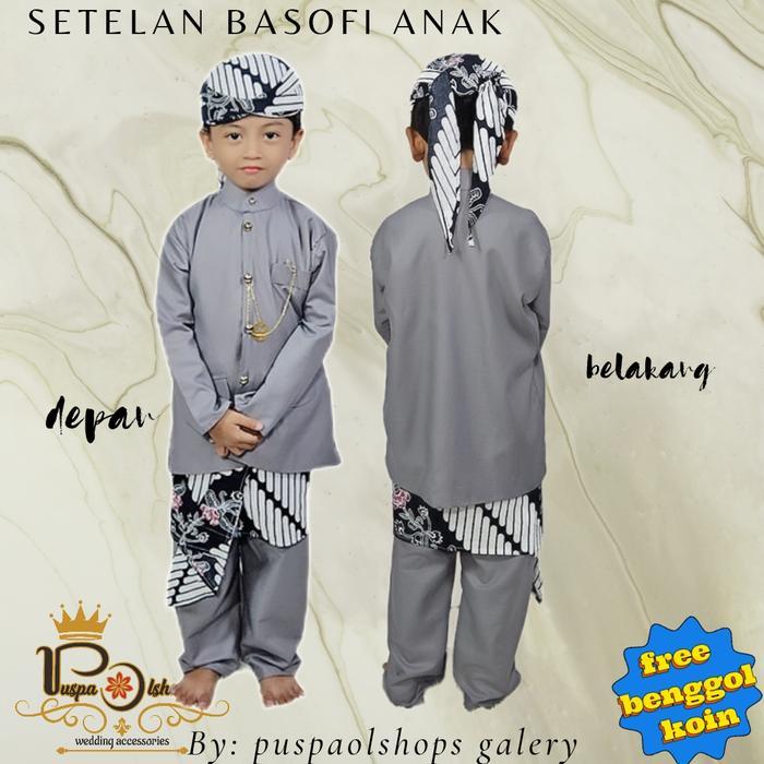 Basofi Anak Laki-Laki Baju Adat Jawa Paud,Tk,Sd,Smp Toyobo Pasti Diskon