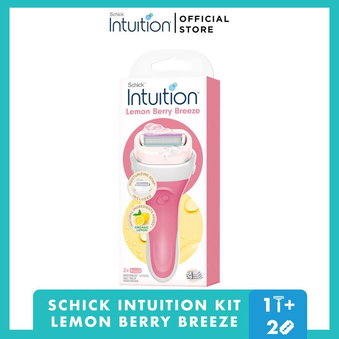 Schick Intuition Kit Lemon Berry Breeze Alat Cukur Wanita