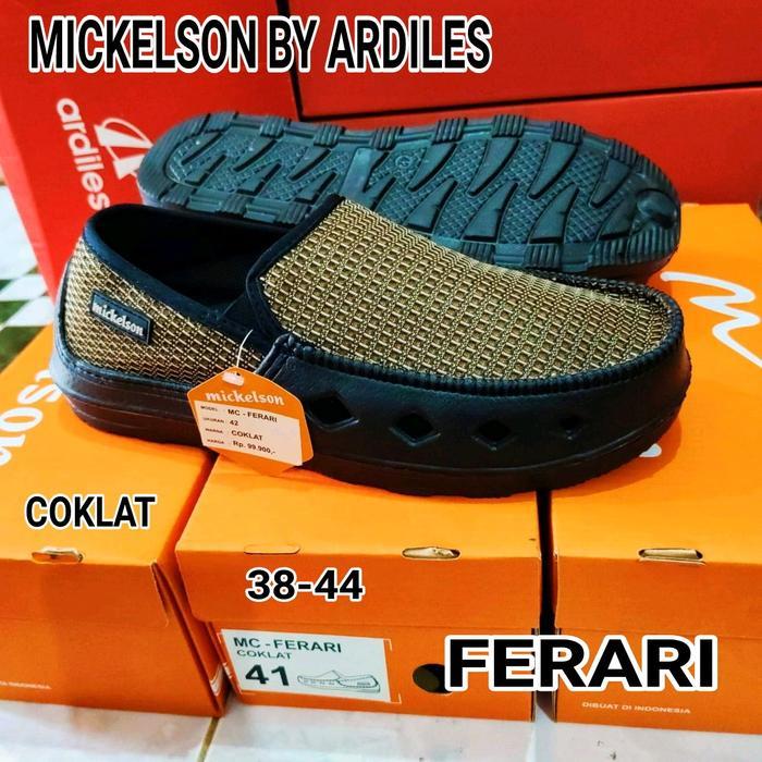 NEW SEPATU SLIP ON ARDILES MICKELSON MC  COURTNEY CC AVENTADOR HITAM BIRU ABU Karet
