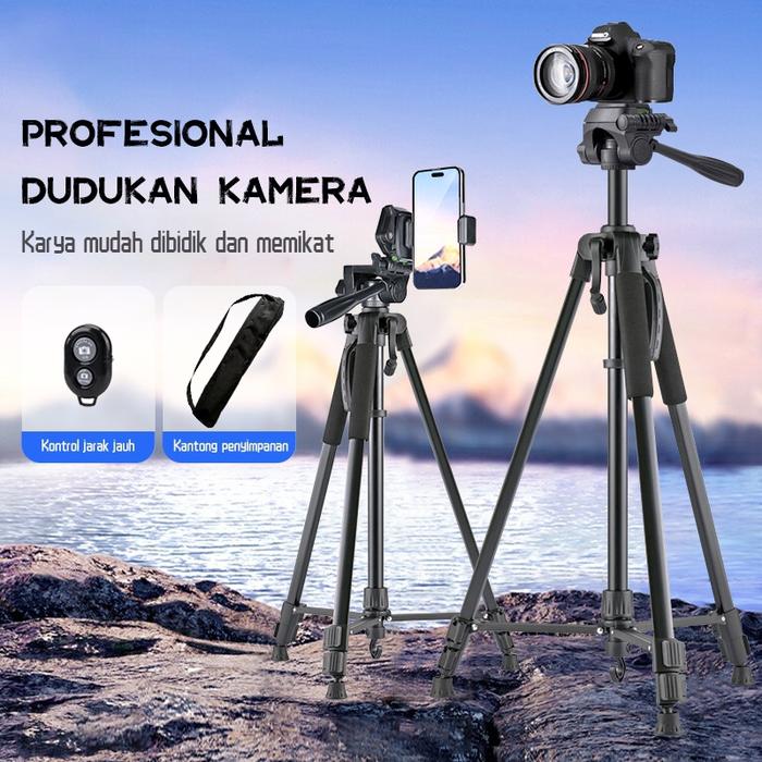 170CM Kamera Tripod Profesional Portable Tripod untuk Kamera/DSLR/Video Camcorder+Bluetooth Remote
