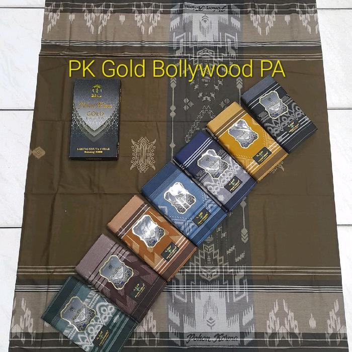 sarung pohon kurma gold kembang