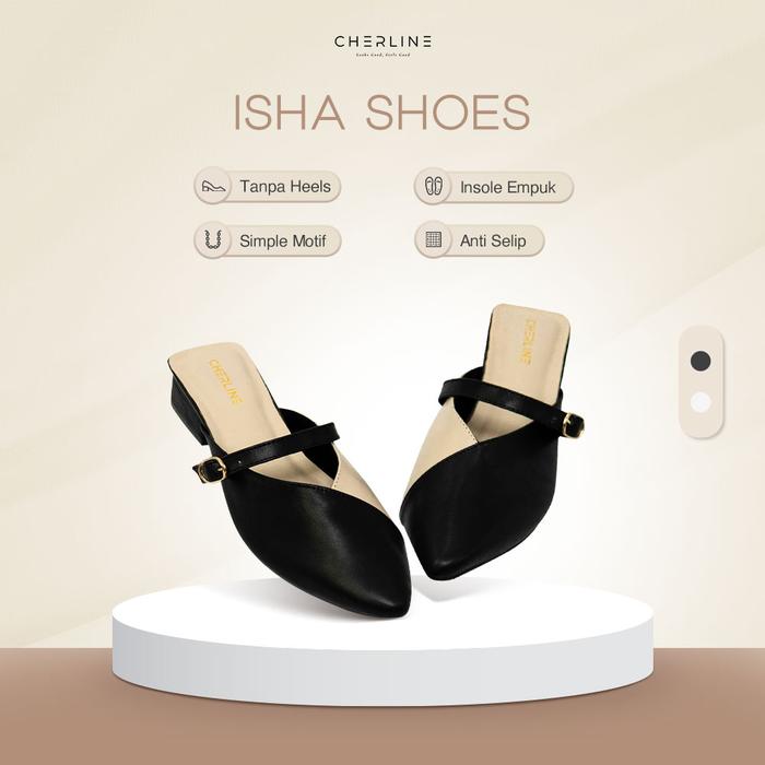 Cherline -Isha Shoes- Flat Shoes Lancip, Sepatu Flat