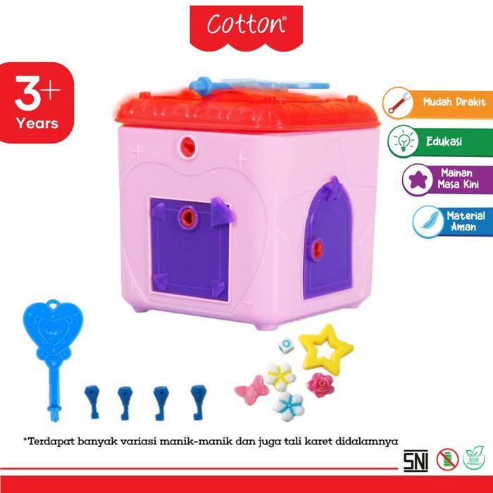 Kotak Perhiasan Mainan Surprise Anak Box Perempuan Cotton Rakit Rangkai DIY Gelang Mainan Anak Perna