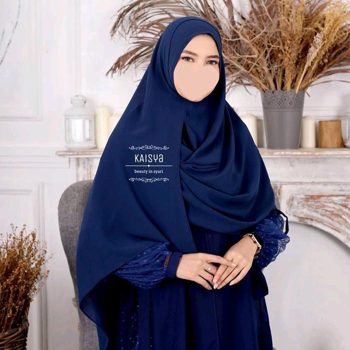pashtan syaqila navy jumbo persembahan dari kaisya