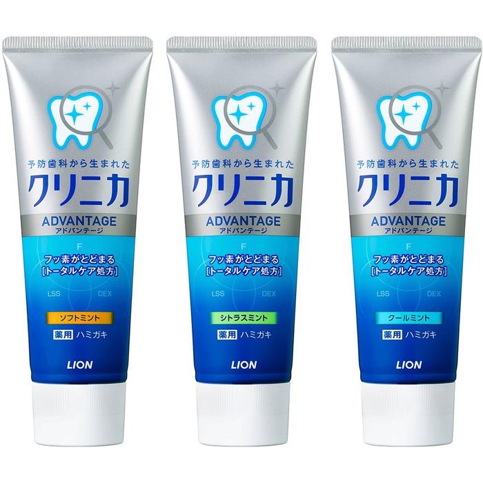 3PCS Japan Lion Clinica Mint Toothpaste Dental daily use Whitening