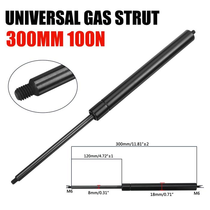 2pcs 200-500mm 100N 8mm Car Gas Strut Bars Gas Spring Hood Support