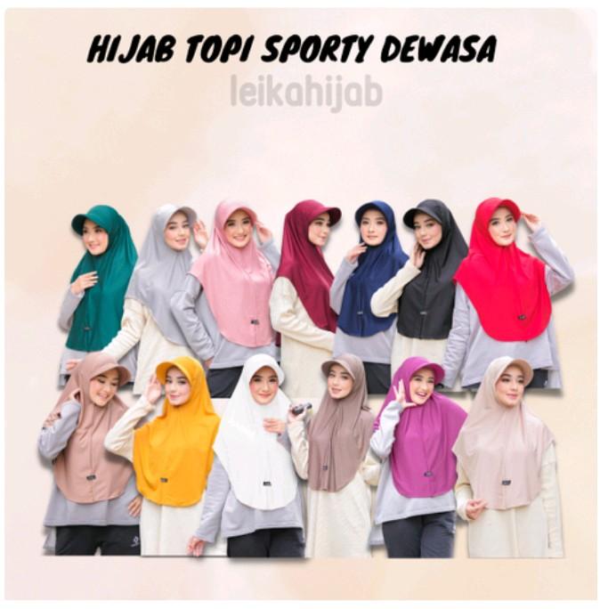 Leika - Leika- HIJAB TOPI SPORTY DEWASA Allsize