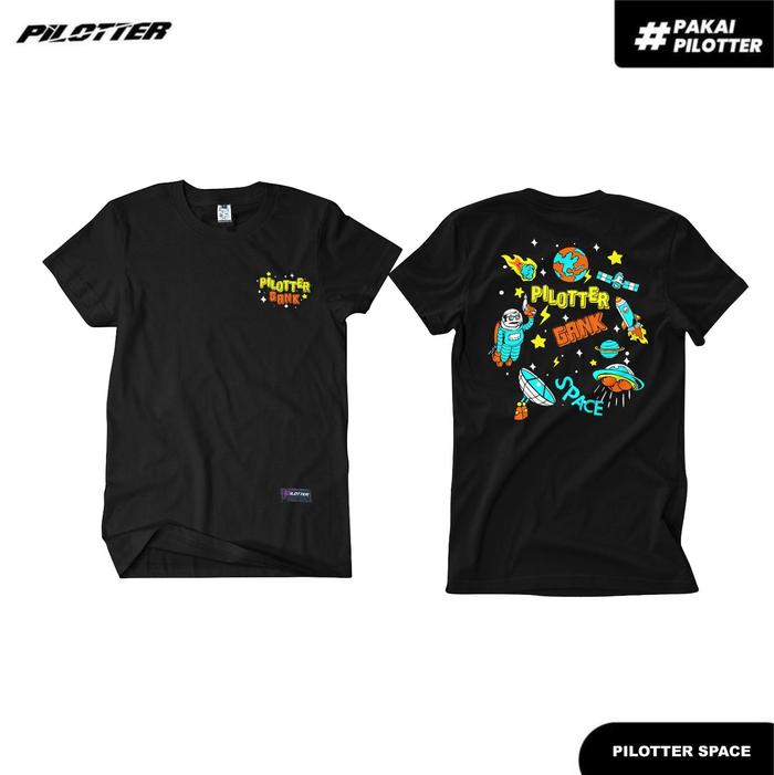 [COD] KAOS PILOTTER SPACE ASLI FREE STIKER - PLTR-100 - PILOTTER SPACE, XXL
