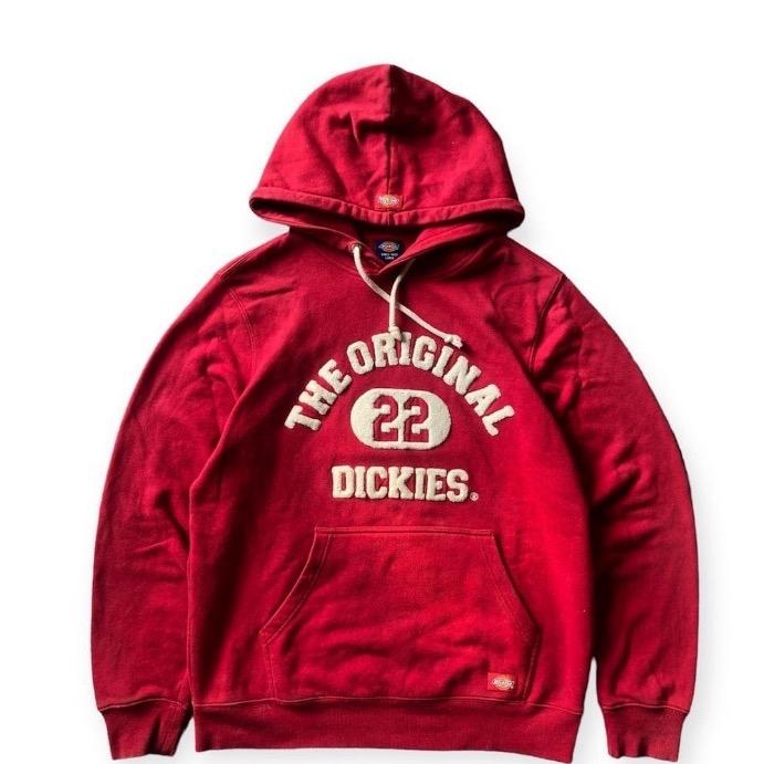 Dickies Hoodie Dickies Towel M - Jaket Hoodie Merah dengan Logo 'The Original 22' dan Kantong Depan 