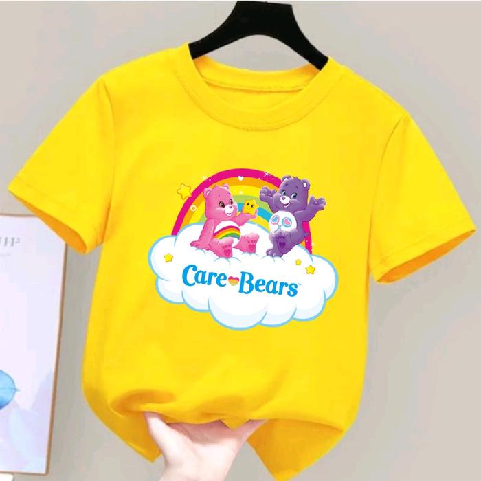 Kaos baju Care Bears anak usia 2-10 Tahun/Kaos lengan pendek anak Care Bears bahan Katun kaos Anak-A