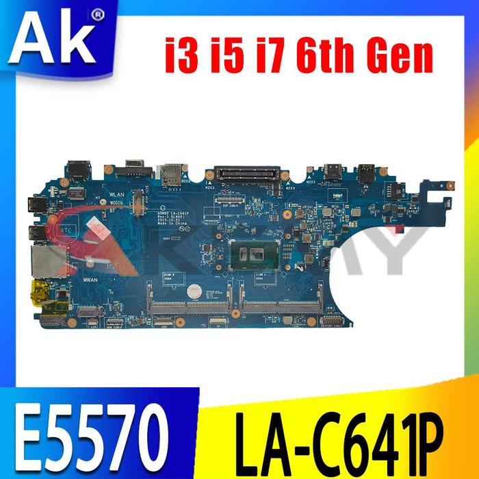 Untuk DELL Latitude 5570 E5570 Laptop Motherboard I3 I5 I7 6th Gen